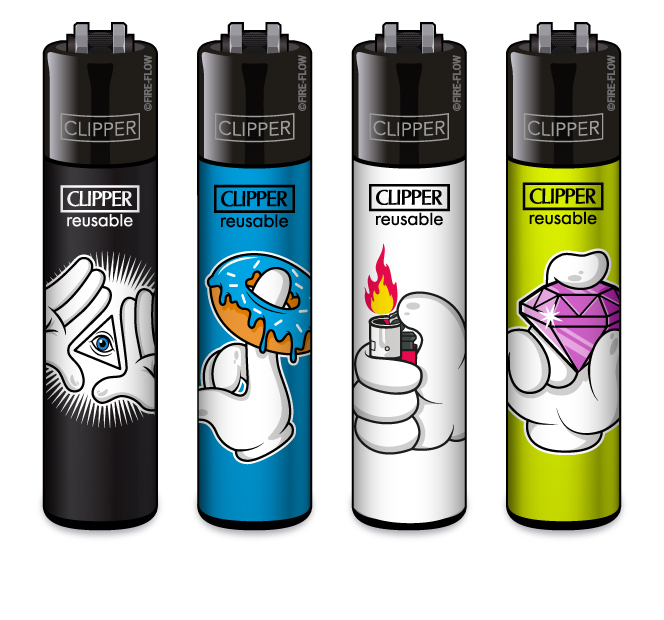 B48 CLIPPER CLASSIC Large CARTOON HANDS #3