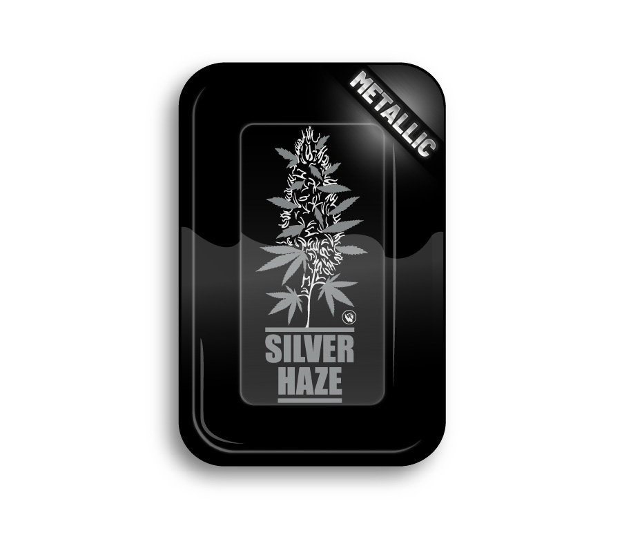 B4 FIRE-FLOW™ Metal Rolling Tray Plantz Silver Haze (275 mm x 175 mm)