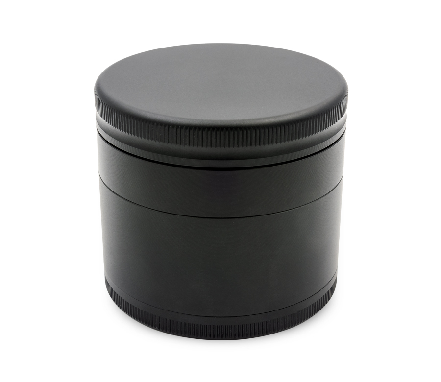 B4 FIRE-FLOW™ Aluminium Grinder Matt Black (⌀63 mm / 4-parts)