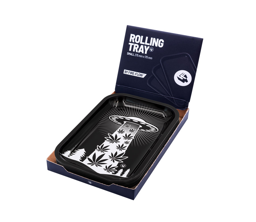 B6 FIRE-FLOW™ Metal Rolling Tray 420 Aliens 2 (275 mm x 175 mm)