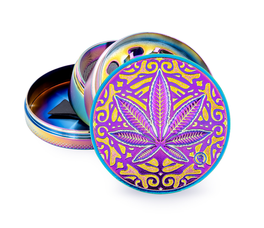 B4 FIRE-FLOW™ Metal Grinder Icy Trance Leaf (⌀60 mm / 4-parts)