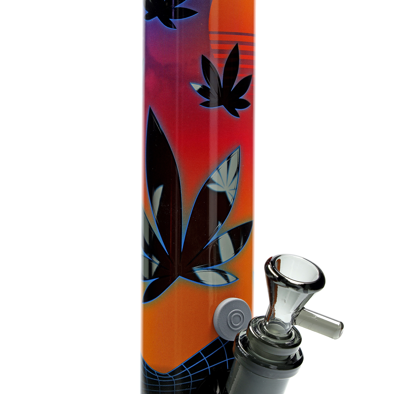 B1 FIRE-FLOW™ x BLACK LEAF® Cylinder Bong LEAVES 37-3 (400 mm x 51 mm)