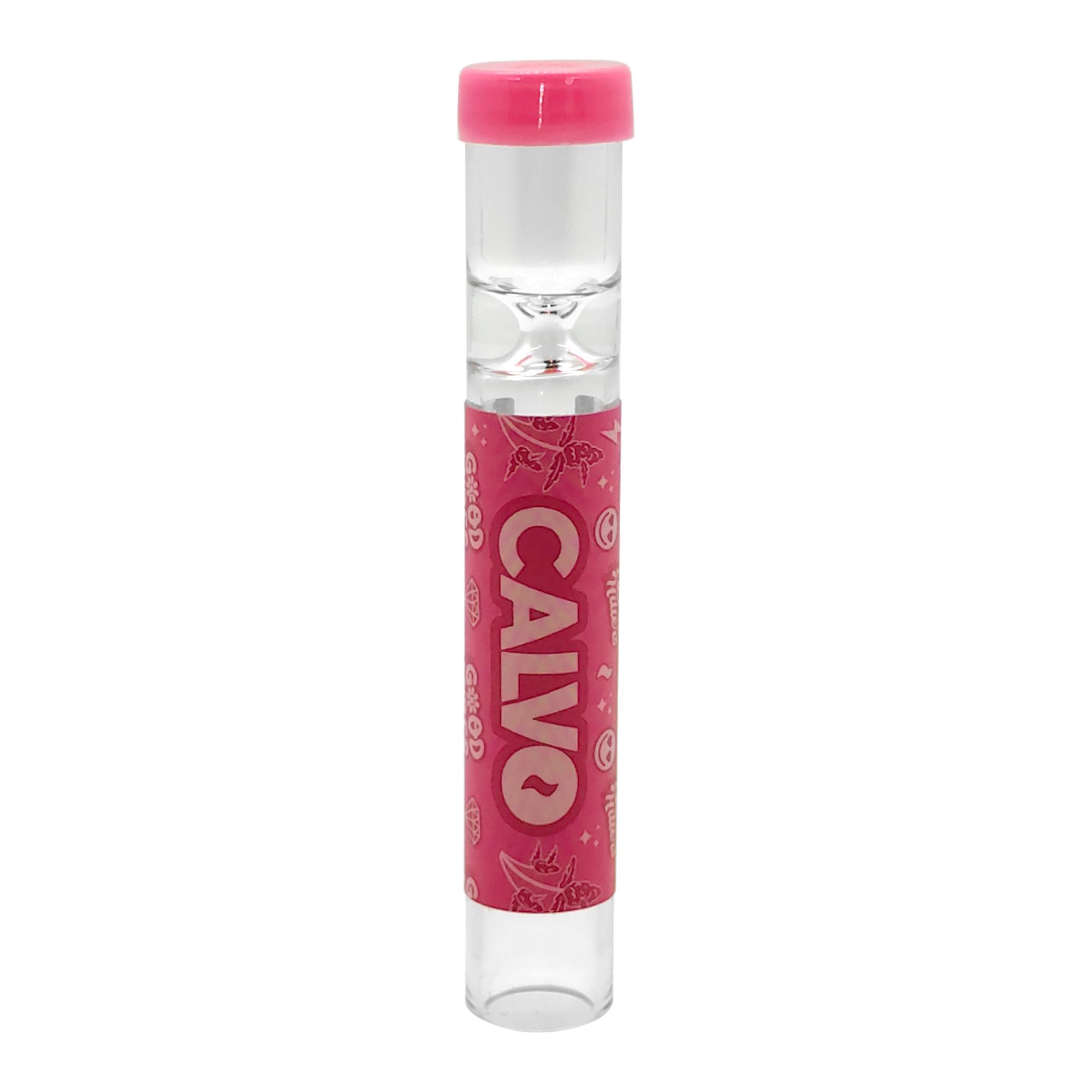 B30 CALVO® Pink One-Hitter Display (H 7,5 cm  / Ø x 12 mm)