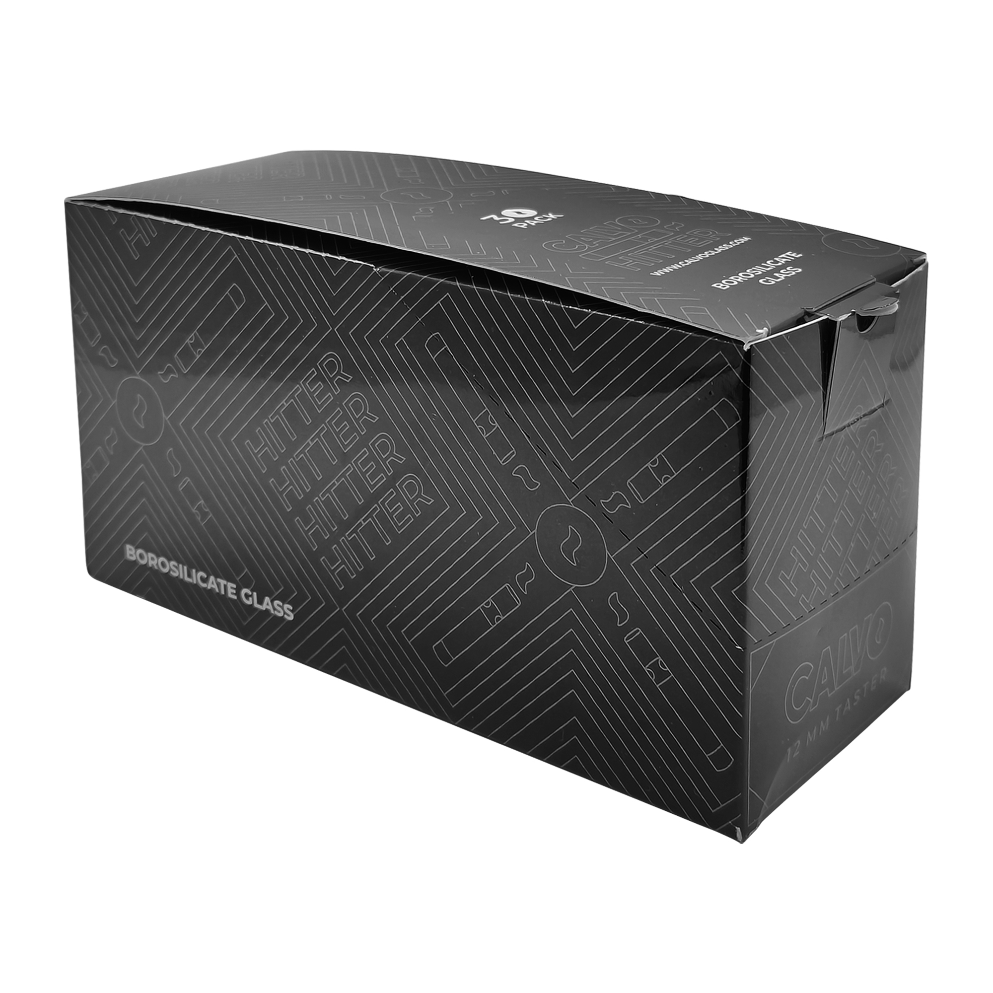 B30 CALVO® Black One-Hitter Display (H 7,5 cm   / Ø x 12 mm)