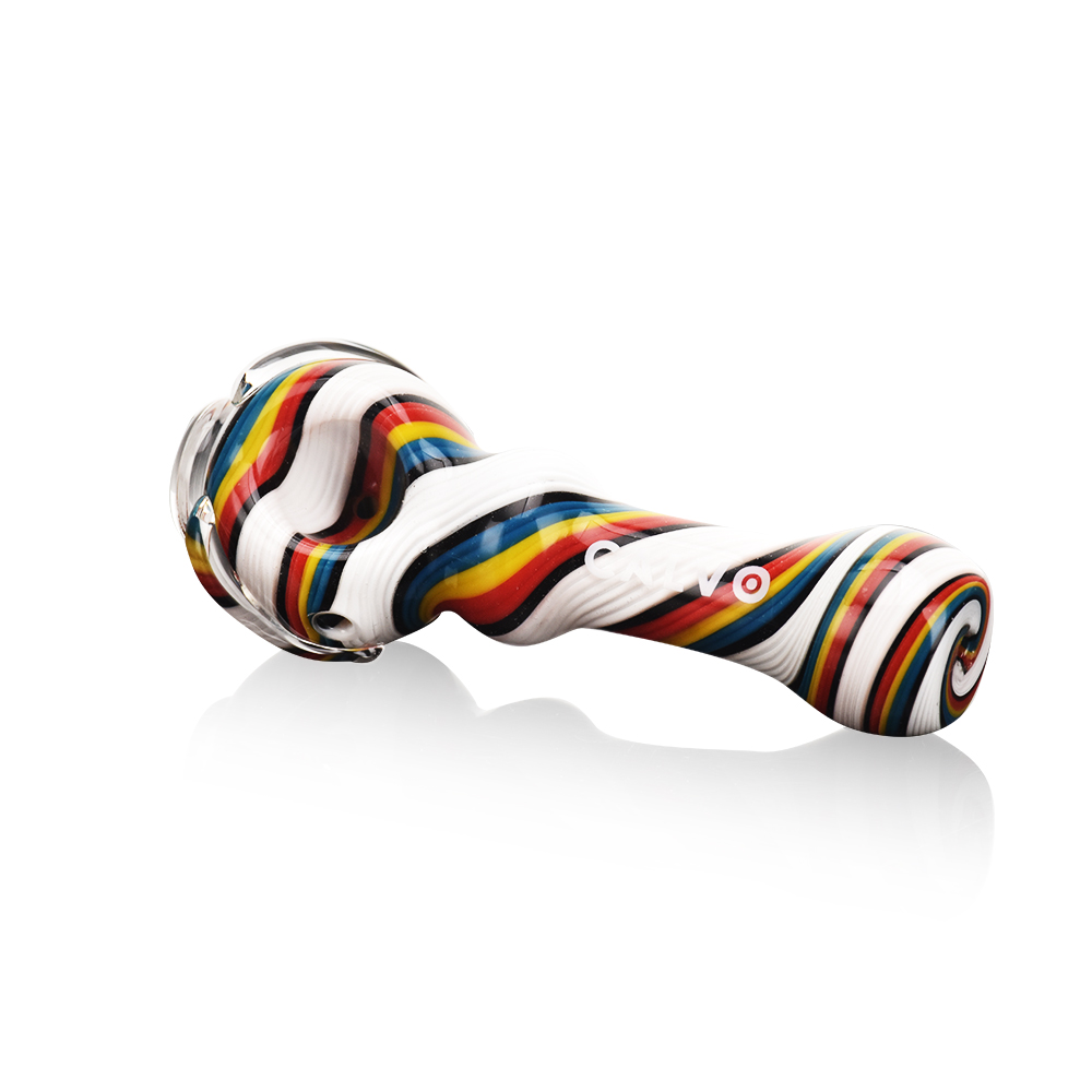B1 CALVO® Twist Spoon Pipe Red (L 11cm)