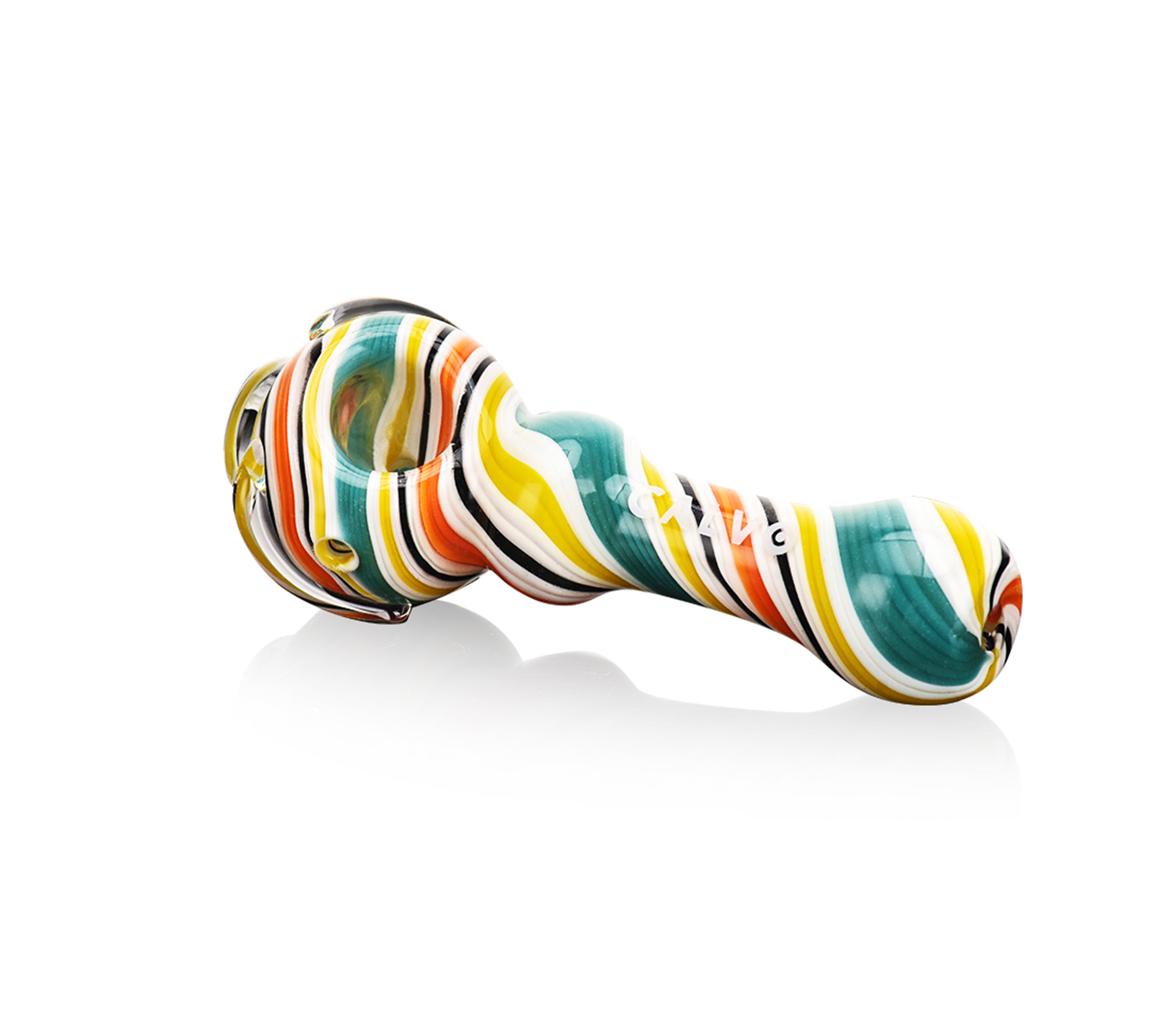 B1 CALVO® Twist Spoon Pipe Orange (L 11 cm)