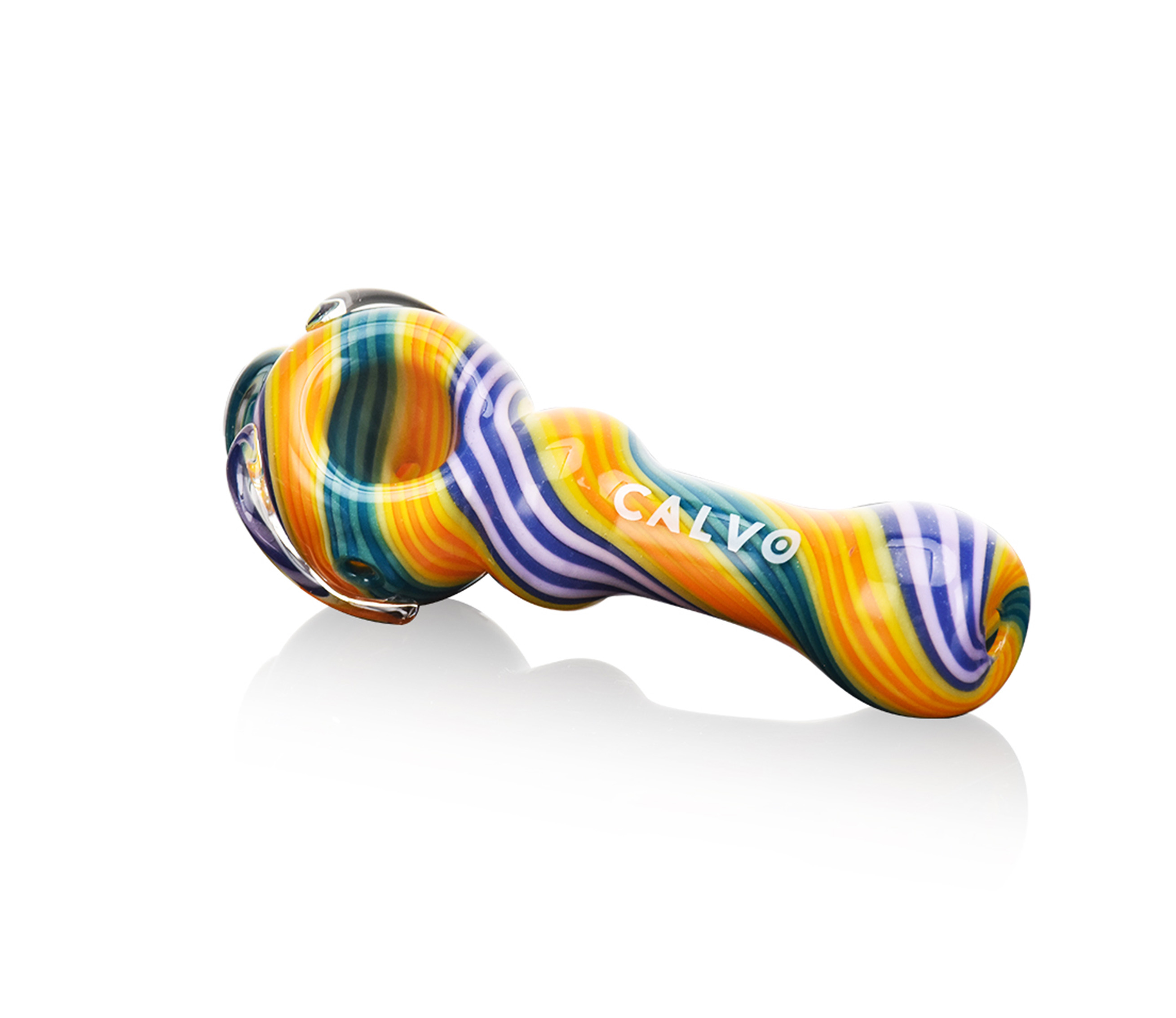 B1 CALVO® Twist Spoon Pipe Yellow (L 11 cm)