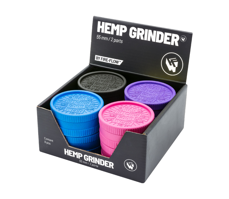 B8 FIRE-FLOW™ Hemp Grinder Bad Bitches (⌀55 mm / 2-parts)