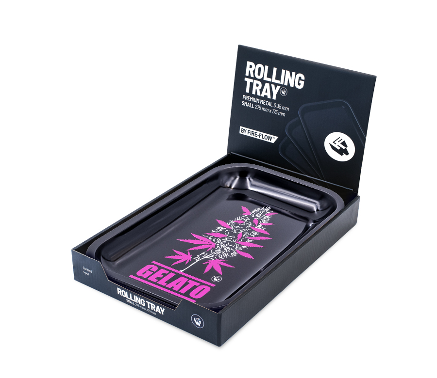 B4 FIRE-FLOW™ Metal Rolling Tray Plantz Gelato (275 mm x 175 mm)