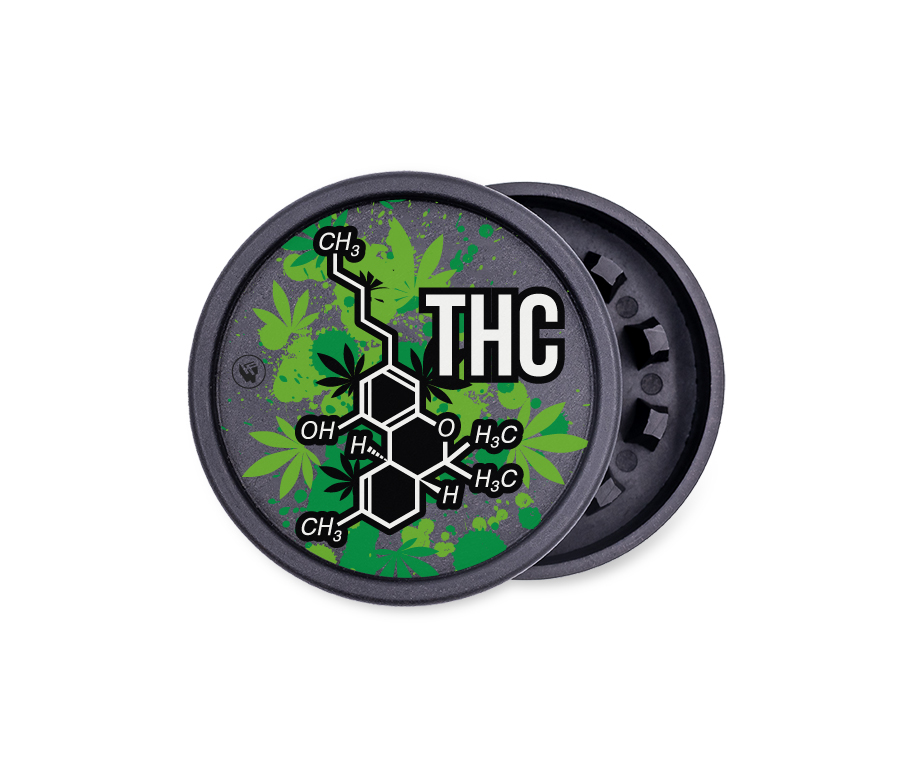 B8 FIRE-FLOW™ FFX Hemp Grinder THC Molecule (⌀55 mm / 2-parts)
