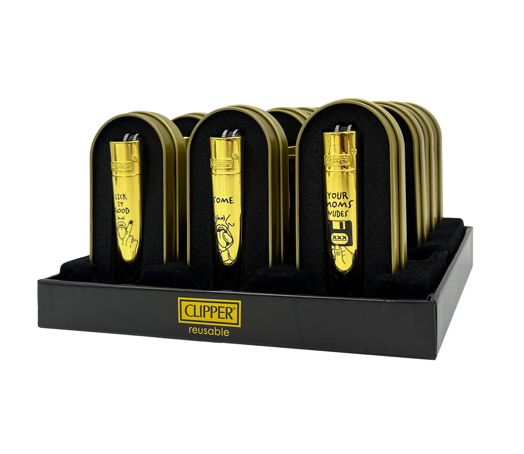 B12 CLIPPER CLASSIC Metal Large FFX Adult #1 shiny