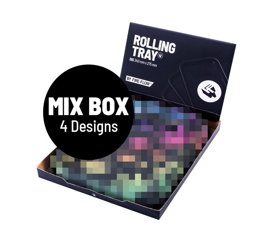 B4 FIRE-FLOW™ Metal Rolling Tray Mix Box Big (340 mm x 280 mm)