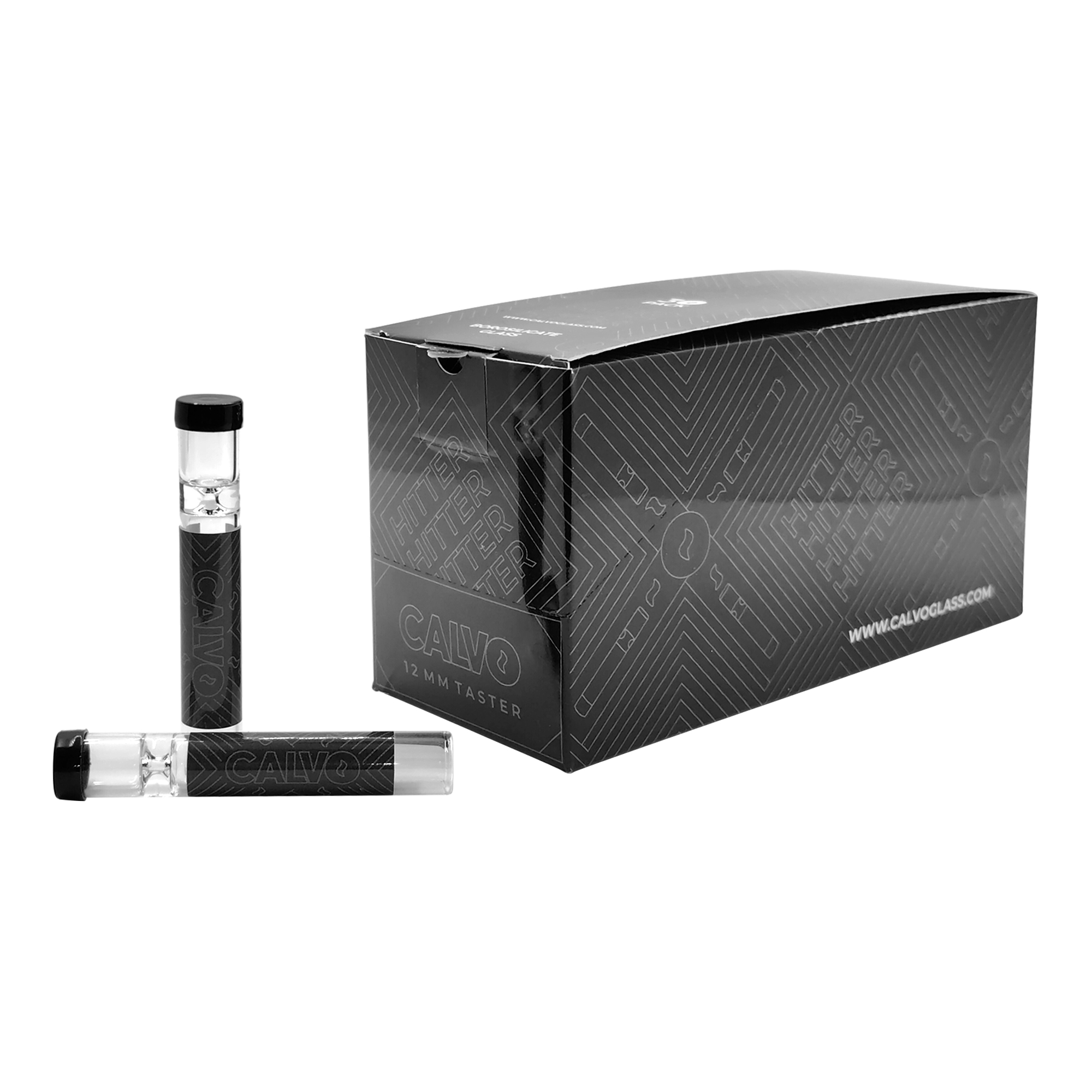 B30 CALVO® Black One-Hitter Display (H 7,5 cm   / Ø x 12 mm)