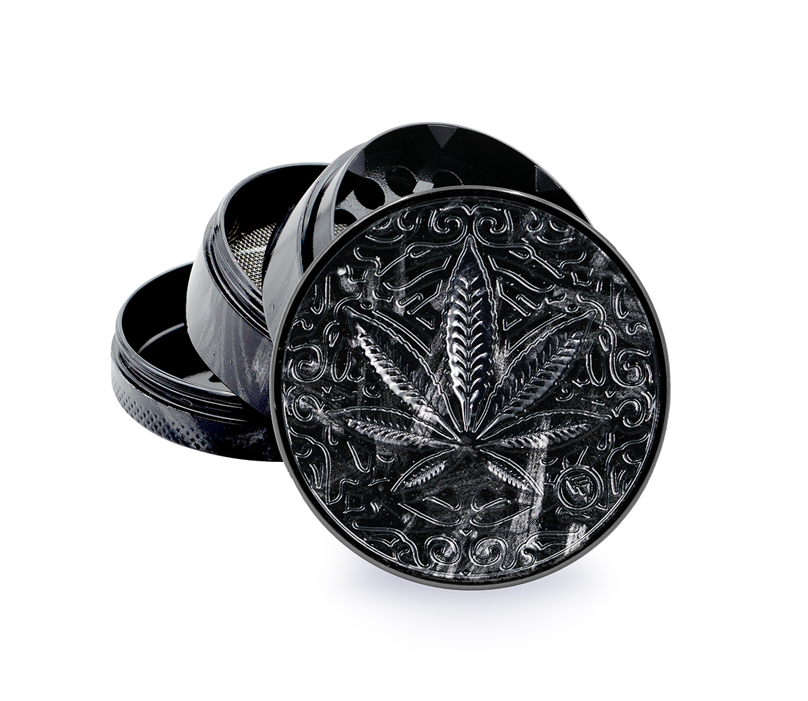 B4 FIRE-FLOW™ Metal Grinder Carbon Trance Leaf (⌀50 mm / 4-parts) 
