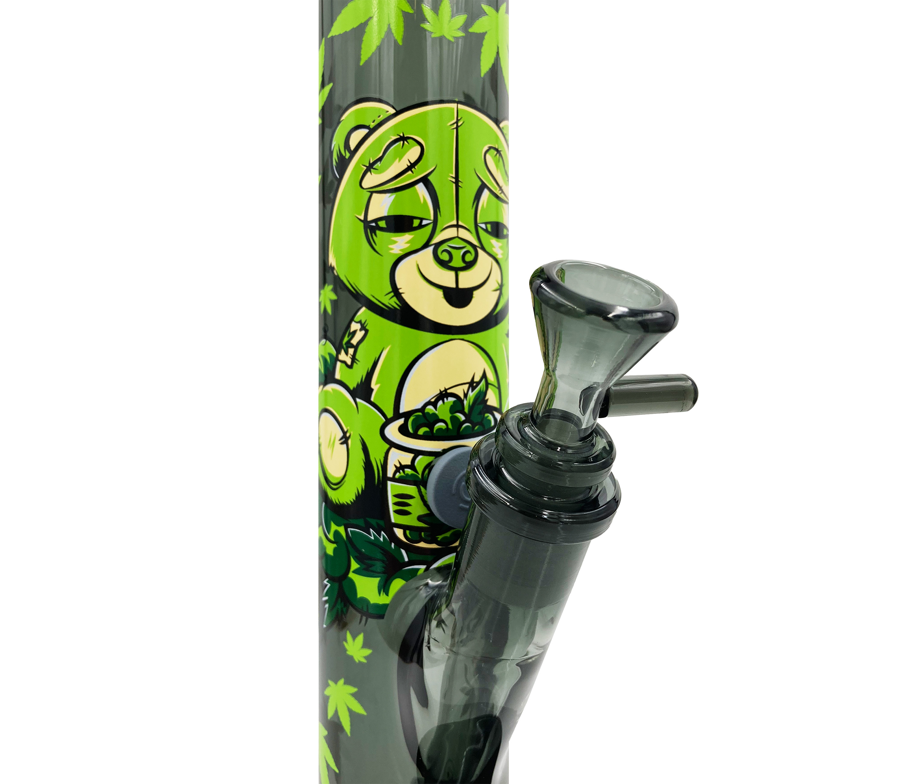B1 FIRE-FLOW™ x BLACK LEAF® Cylinder Bong STONED TEDDY (300 mm x 50 mm)  