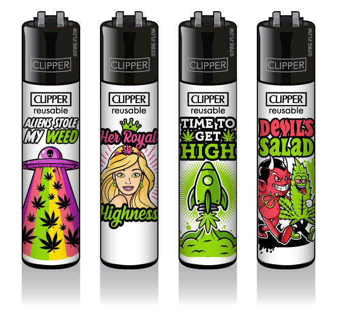 B48 CLIPPER CLASSIC Large Weed Slogan #8