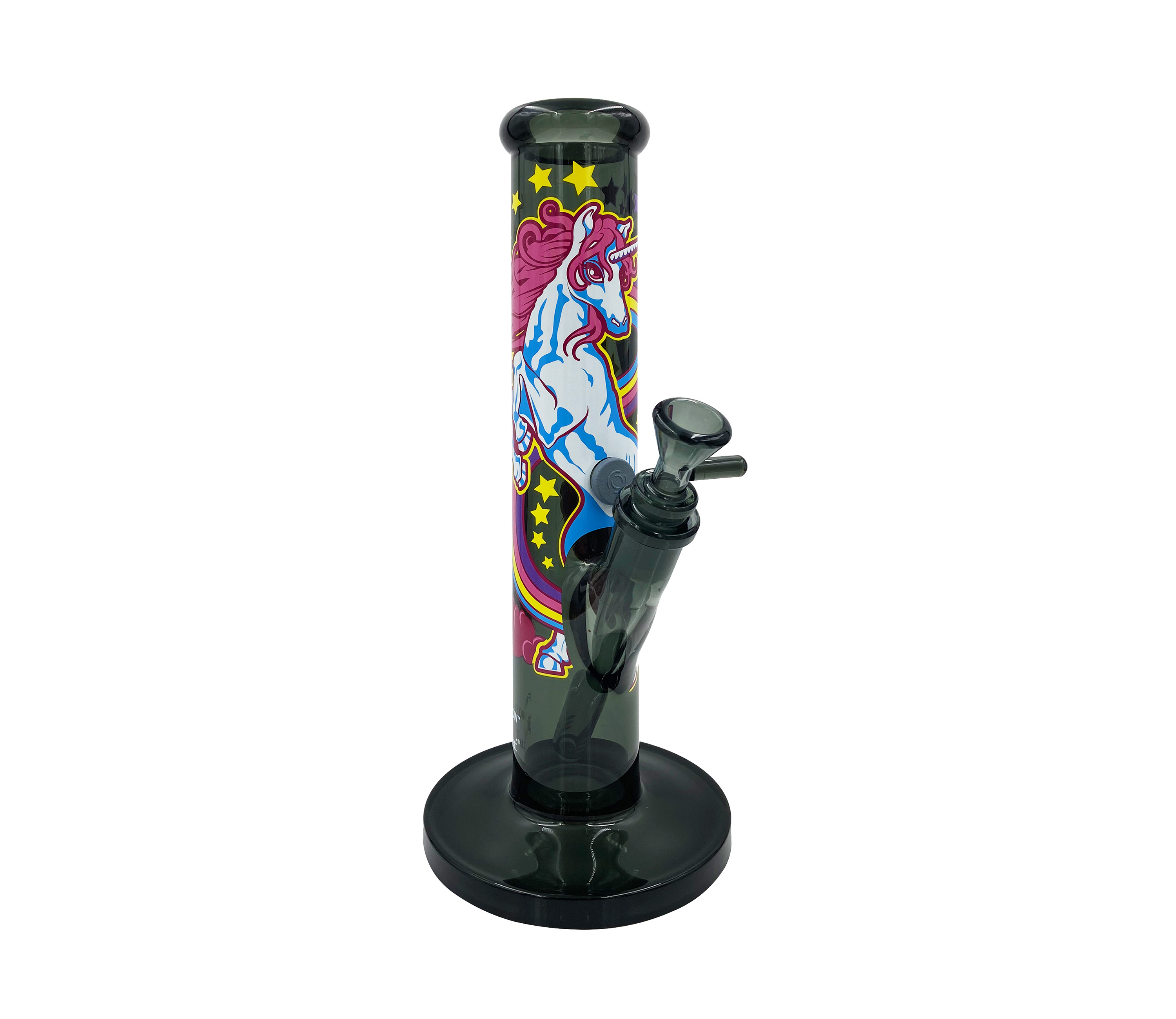 B1 FIRE-FLOW™ x BLACK LEAF® Cylinder Bong UNICORN PINK (300 mm x 50 mm) 