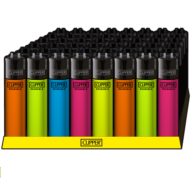 B48 CLIPPER CLASSIC Large Solid Fluo Branded