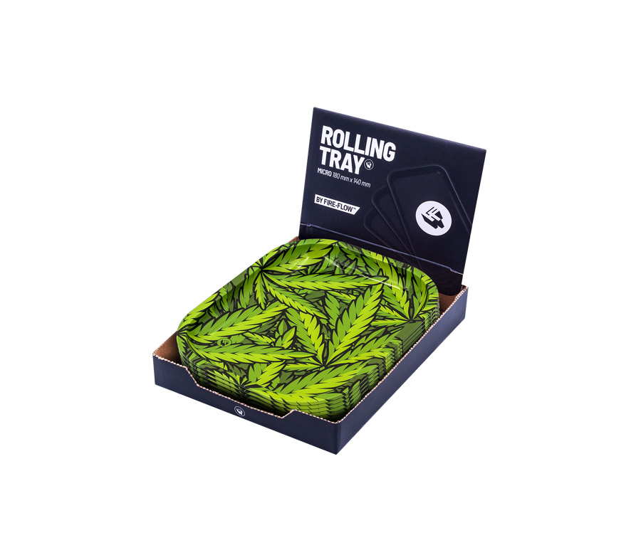 B8 FIRE-FLOW™ Metal Rolling Tray Leaves 33 (140 mm x 180 mm)