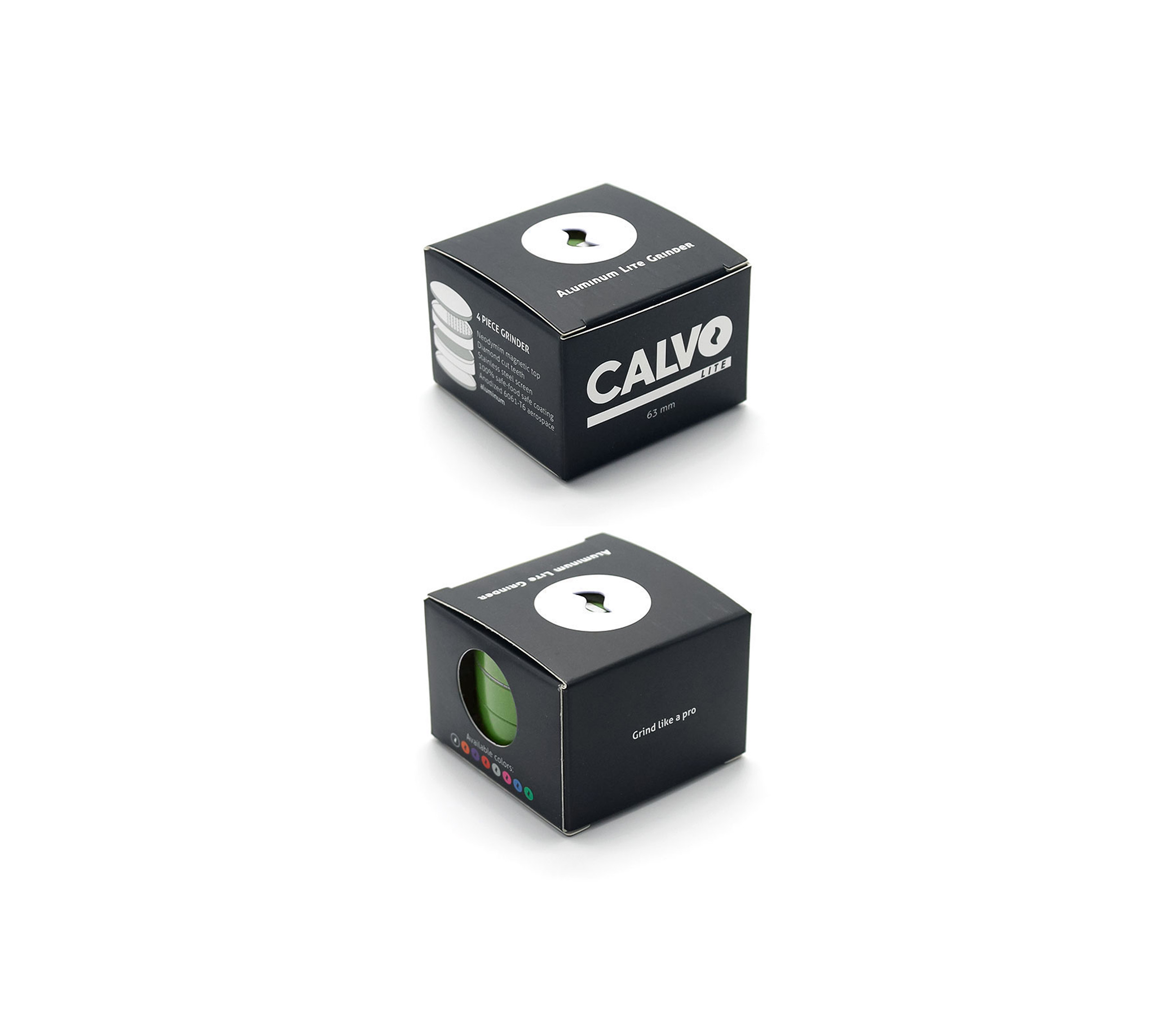 B1 CALVO® Ceramic Grinder Green (Ø 63 mm / 4-parts)