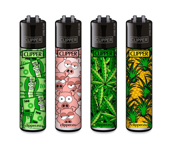 4er Set CLIPPER CLASSIC Large Mixed Pattern #1