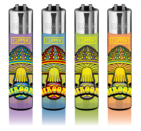 4er Set CLIPPER CLASSIC Large Shrooms
