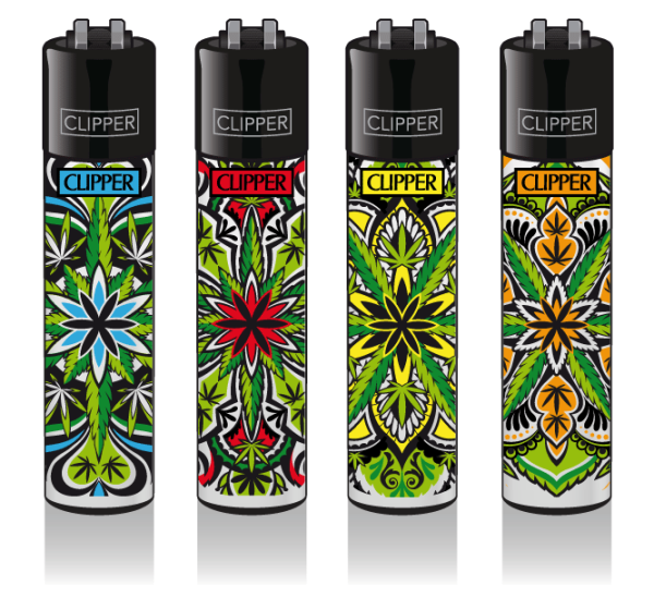 4er Set CLIPPER CLASSIC Large Mandala Leaves