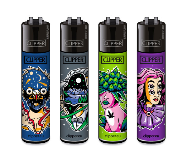 4er Set CLIPPER CLASSIC Large Surreal #2