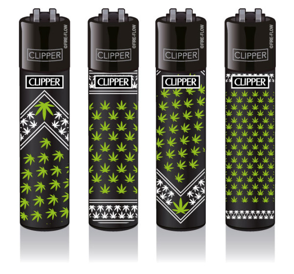 4er Set CLIPPER CLASSIC Large Weed Bandana