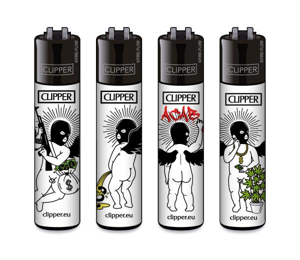 4er Set CLIPPER CLASSIC Large Badass Angels
