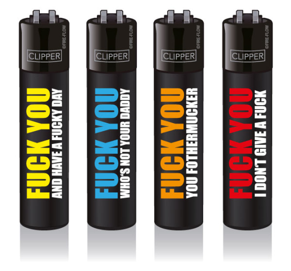 4er Set CLIPPER CLASSIC Large Fuck you #5