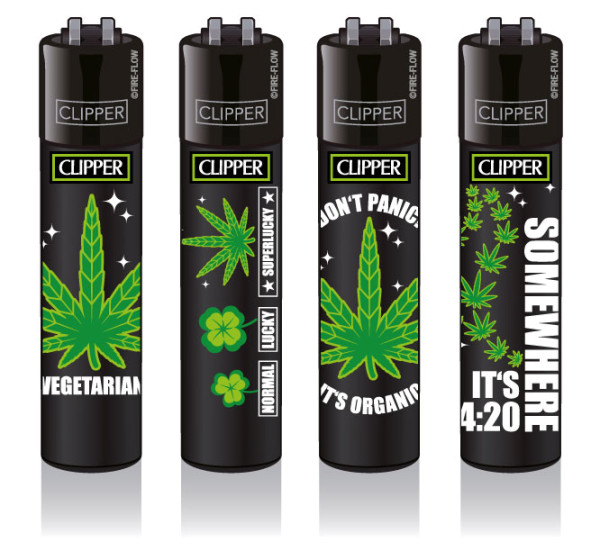 4er Set CLIPPER CLASSIC Large Weed Statements