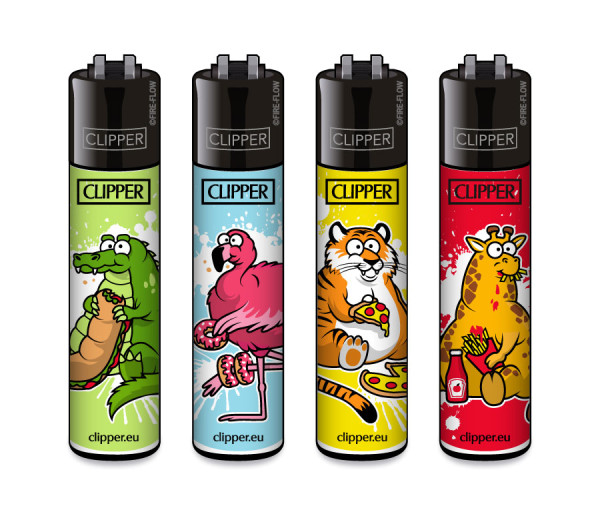 4er Set CLIPPER CLASSIC Large Fat Animals