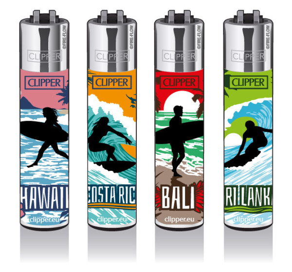 4er Set CLIPPER CLASSIC Large Surf Destinations