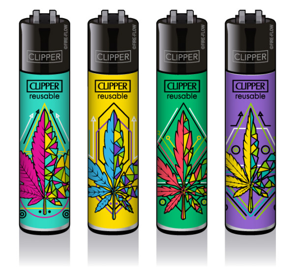 4er Set CLIPPER CLASSIC Large Geometrical Leaves #2