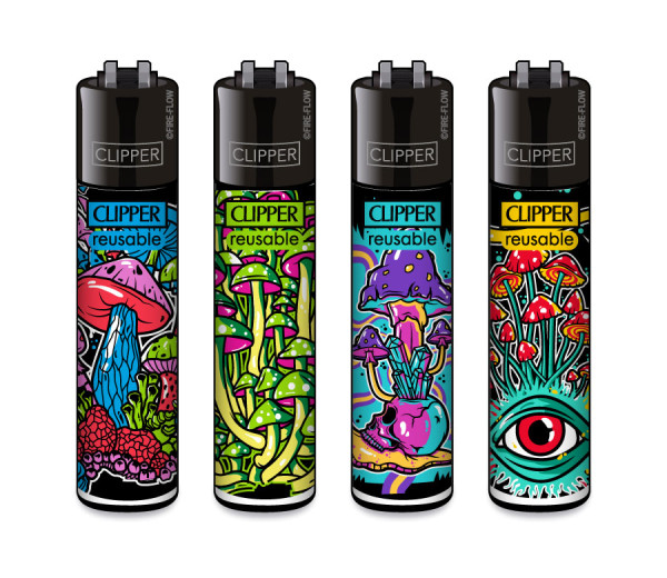 4er Set CLIPPER CLASSIC Large Shrooms #8