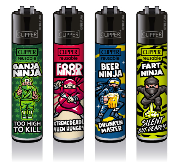 4er Set CLIPPER CLASSIC Large Ninjas