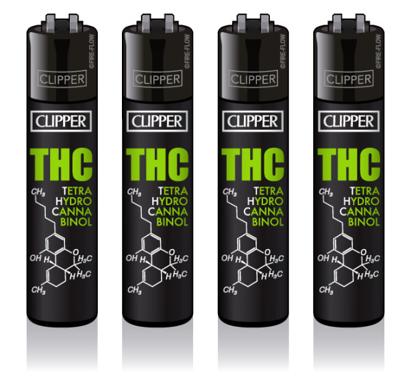 4er Set CLIPPER CLASSIC Large FFX THC Molecules