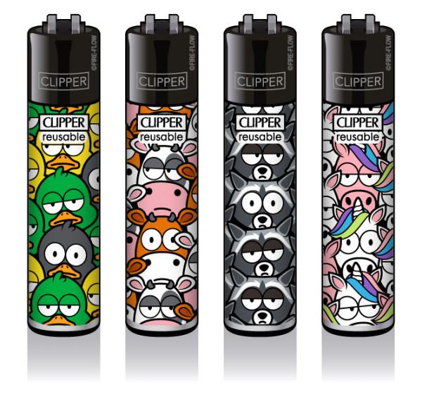 4er Set CLIPPER CLASSIC Large Animal Squad #2