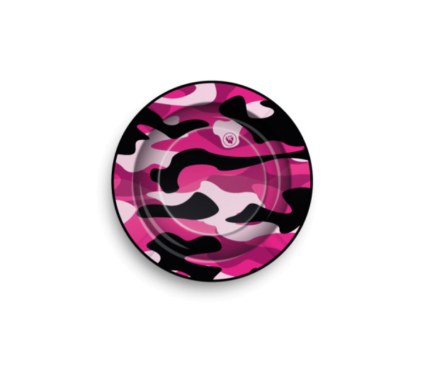 FIRE-FLOW™ Metal Ashtray Fluo Camouflage Pink