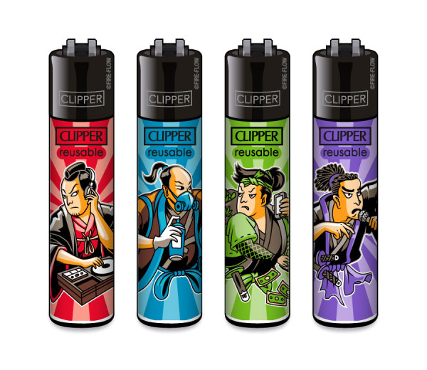 4er Set CLIPPER CLASSIC Large Urban Samurai