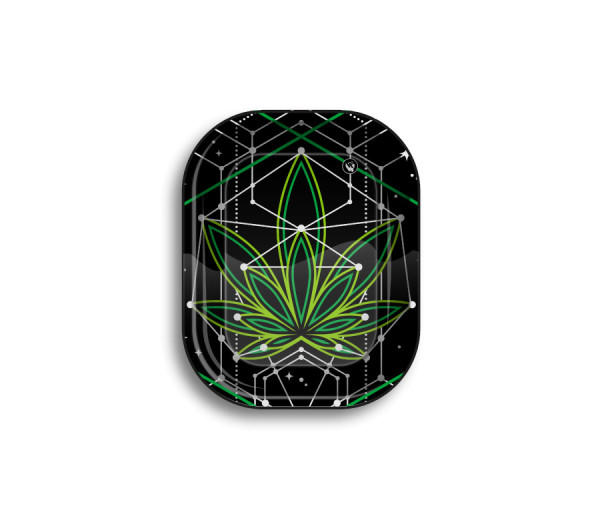 FIRE-FLOW™ Metal Rolling Tray Space Weed (80 mm x 125 mm)